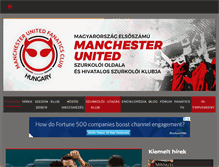 Tablet Screenshot of manutdfanatics.hu